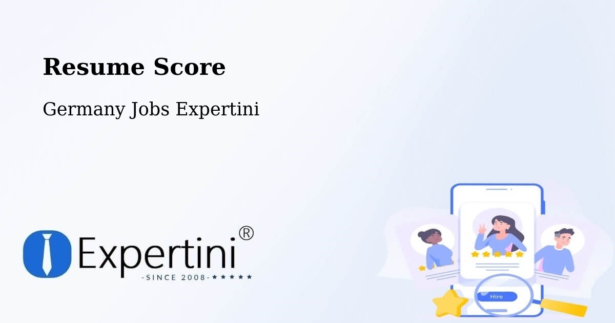 Resume Score & Job Description Match Tool – Passau - Germany Jobs Expertini